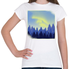 PRINTFASHION Téli táj - Női póló - Fehér