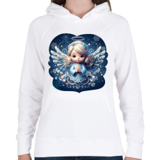 PRINTFASHION Téltündér - Női kapucnis pulóver - Fehér