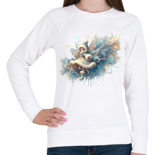 PRINTFASHION Téltündér - Női pulóver - Fehér női pulóver, kardigán