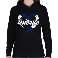 PRINTFASHION tenerife - Női kapucnis pulóver - Fekete