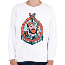 PRINTFASHION Tengerész - Gyerek pulóver - Fehér