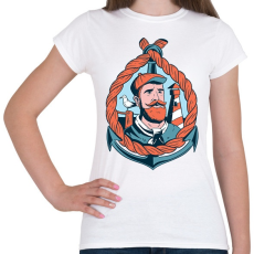 PRINTFASHION Tengerész - Női póló - Fehér