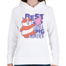 PRINTFASHION Tengerimalac anyuka - Női kapucnis pulóver - Fehér