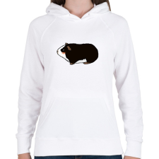 PRINTFASHION Tengerimalac - fekete - Női kapucnis pulóver - Fehér női pulóver, kardigán