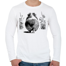 PRINTFASHION Tengerimalac - Férfi hosszú ujjú póló - Fehér férfi póló