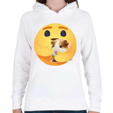 PRINTFASHION Tengerimalac - Női kapucnis pulóver - Fehér