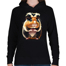PRINTFASHION Tengerimalac - Női kapucnis pulóver - Fekete