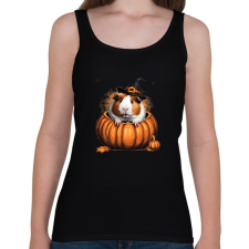 PRINTFASHION Tengerimalac tökben - Női atléta - Fekete női trikó