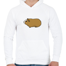 PRINTFASHION Tengerimalac - zsemle - Férfi kapucnis pulóver - Fehér férfi pulóver, kardigán