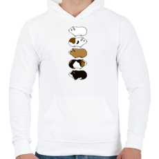 PRINTFASHION Tengerimalacok - Férfi kapucnis pulóver - Fehér