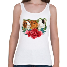 PRINTFASHION Tengerimalacok virággal - Női atléta - Fehér