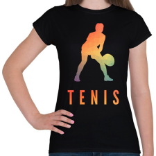 PRINTFASHION TENIS - Női póló - Fekete női póló