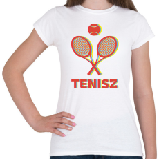 PRINTFASHION Tenisz - 3D - Női póló - Fehér