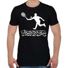 PRINTFASHION tenisz - Férfi póló - Fekete férfi póló