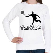 PRINTFASHION tenisz - Női pulóver - Fehér női pulóver, kardigán