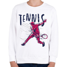 PRINTFASHION Tenisz sport - tennis - Gyerek pulóver - Fehér