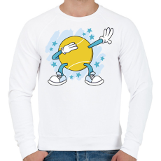 PRINTFASHION Teniszlabda - Férfi pulóver - Fehér