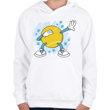 PRINTFASHION Teniszlabda - Gyerek kapucnis pulóver - Fehér gyerek pulóver, kardigán