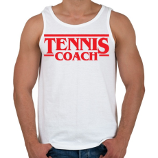 PRINTFASHION Tennis coach - Férfi atléta - Fehér