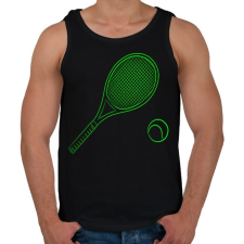 PRINTFASHION Tennis - Férfi atléta - Fekete atléta, trikó
