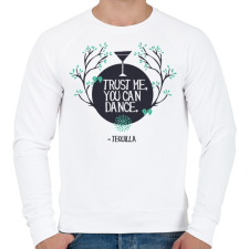 PRINTFASHION Tequia - tudsz táncolni - Férfi pulóver - Fehér férfi pulóver, kardigán