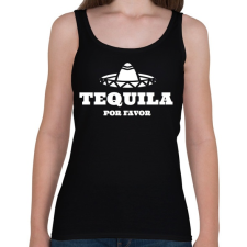 PRINTFASHION TEQUILA Por Favor - Női atléta - Fekete női trikó