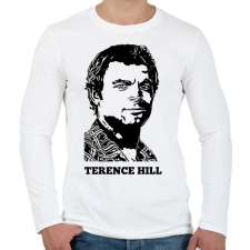 PRINTFASHION terence hill - Férfi hosszú ujjú póló - Fehér férfi póló