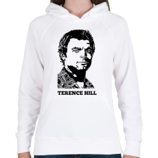 PRINTFASHION terence hill - Női kapucnis pulóver - Fehér