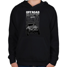 PRINTFASHION Terepen - Gyerek kapucnis pulóver - Fekete gyerek pulóver, kardigán