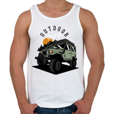 PRINTFASHION Terepjáró - Férfi atléta - Fehér atléta, trikó