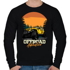 PRINTFASHION terepjáró - Férfi pulóver - Fekete