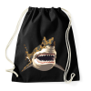 PRINTFASHION Terepmintás cápa - Sportzsák, Tornazsák - Fekete