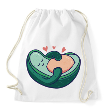 PRINTFASHION Terhes avokádó - Sportzsák, Tornazsák - Fehér tornazsák