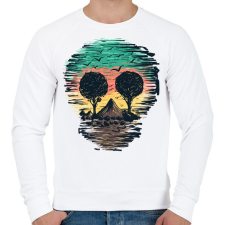 PRINTFASHION Természet - Férfi pulóver - Fehér férfi pulóver, kardigán