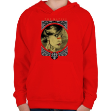 PRINTFASHION Természetesség - Gyerek kapucnis pulóver - Piros gyerek pulóver, kardigán