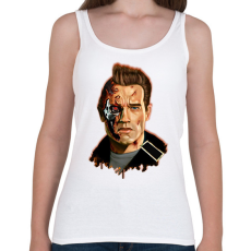 PRINTFASHION Terminator - Arnold - Női atléta - Fehér