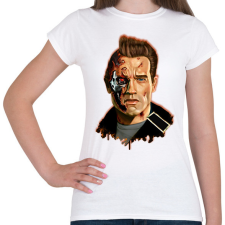PRINTFASHION Terminator - Arnold - Női póló - Fehér női póló