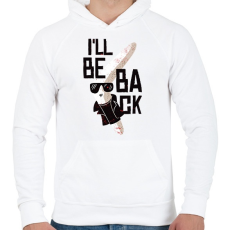 PRINTFASHION Terminátor bumeráng - Férfi kapucnis pulóver - Fehér