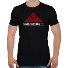 PRINTFASHION Terminátor: Skynet - Férfi póló - Fekete férfi póló