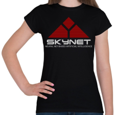 PRINTFASHION Terminátor: Skynet - Női póló - Fekete női póló