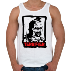 PRINTFASHION Terrifier bohóc - Férfi atléta - Fehér