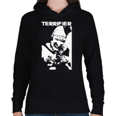 PRINTFASHION Terrifier - Női kapucnis pulóver - Fekete