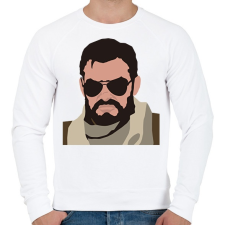 PRINTFASHION Terror - Férfi pulóver - Fehér férfi pulóver, kardigán