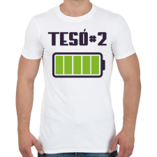 PRINTFASHION Tesó #2 - Férfi póló - Fehér férfi póló