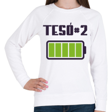 PRINTFASHION Tesó #2 - Női pulóver - Fehér