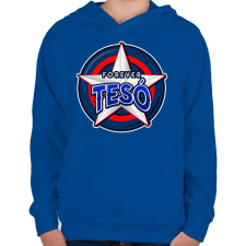 PRINTFASHION TESÓ - Gyerek kapucnis pulóver - Királykék gyerek pulóver, kardigán