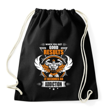 PRINTFASHION Test építés - Sportzsák, Tornazsák - Fekete tornazsák