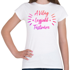 PRINTFASHION Testvér - Női póló - Fehér női póló