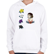 PRINTFASHION Tetoválás - Gyerek kapucnis pulóver - Fehér gyerek pulóver, kardigán