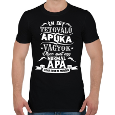 PRINTFASHION Tetováló apuka - Férfi póló - Fekete férfi póló